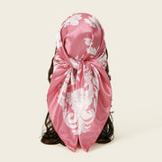 Elegant Floral Silk Scarf for Women