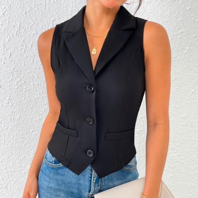 Elegant Slim Fit Women's Vest
