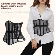 Waist-Cinching Mesh Shapewear Belt for Women