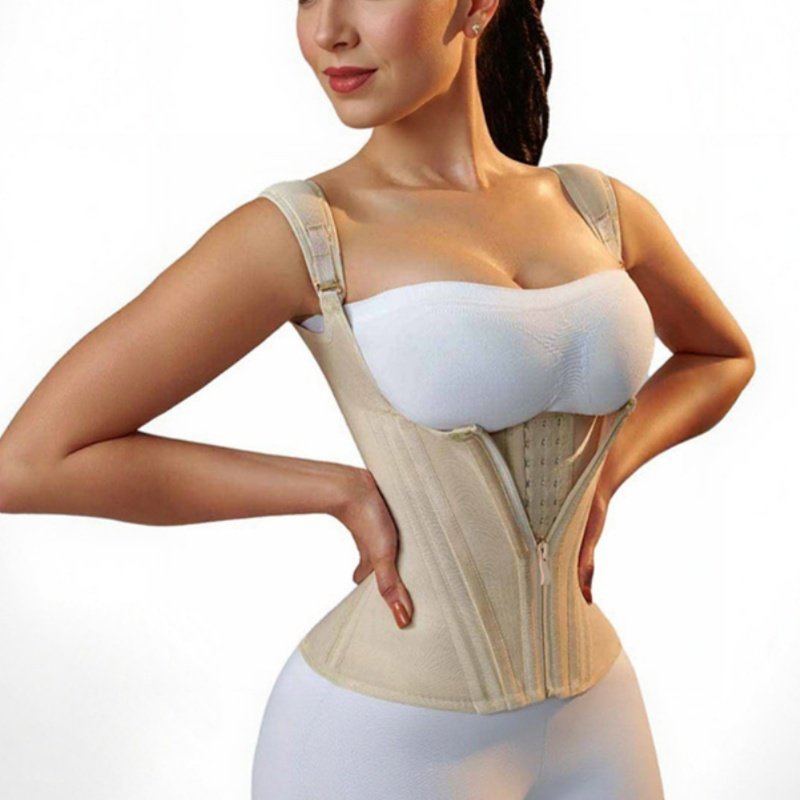Tummy Control Top with Steel Boned Belt