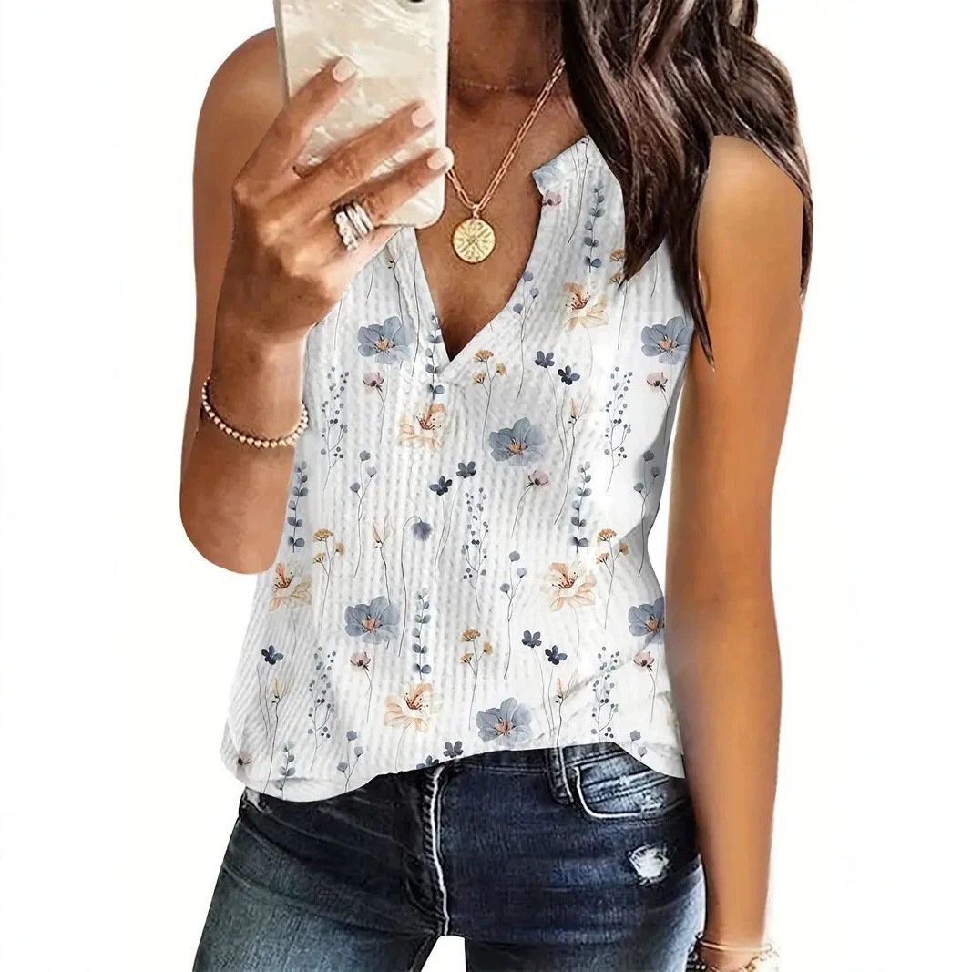 Floral Print Tank Top for Women