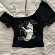 Gothic Print Women's Short-Sleeve T-Shirt