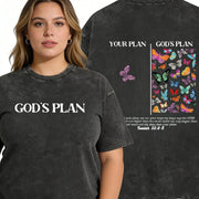 Women's Short-Sleeved Cotton T-Shirts - Black