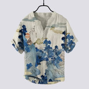 Plus-Size Men's Short Sleeve Shirt Top