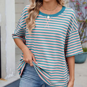 Loose Fit Striped Tee