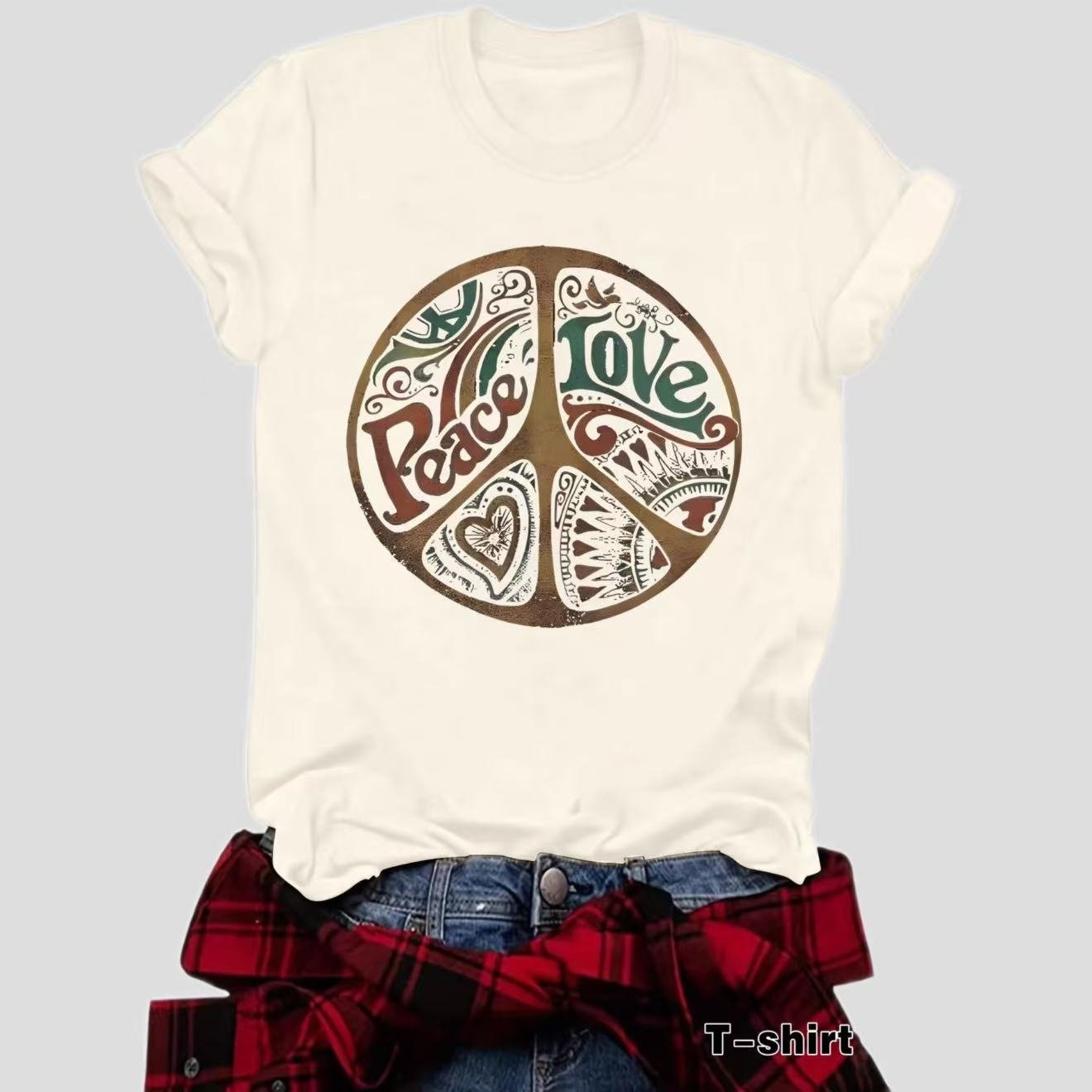 Women's Loose Crewneck Short-Sleeve Tops