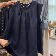 Loose-Fit Plus-Size Sleeveless Top for Women