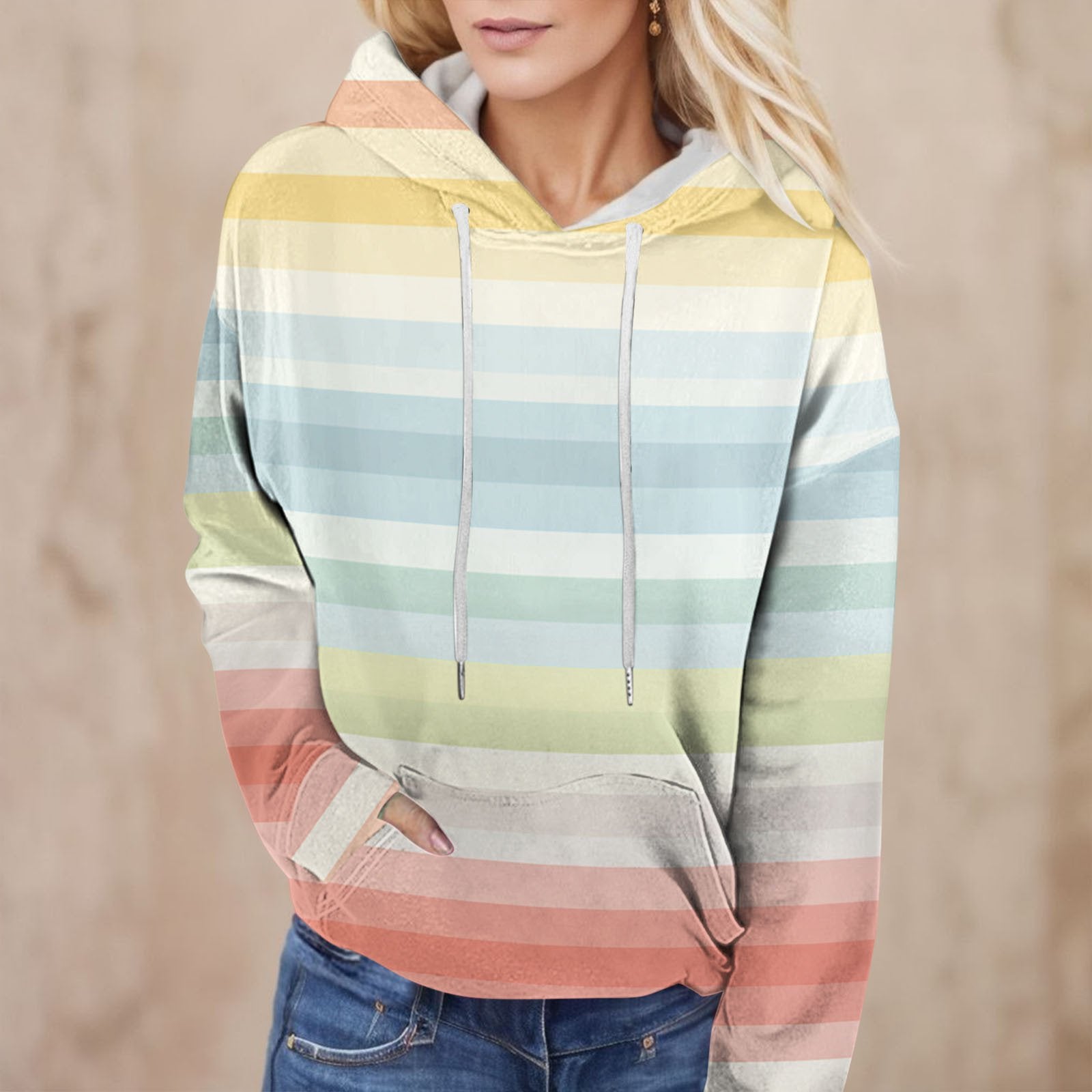 Cozy 3D Digital Print Sweatshirt for Women