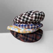 Plaid Beret Hat
