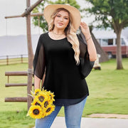 Elegant Loose Fit Floral Blouse for Women