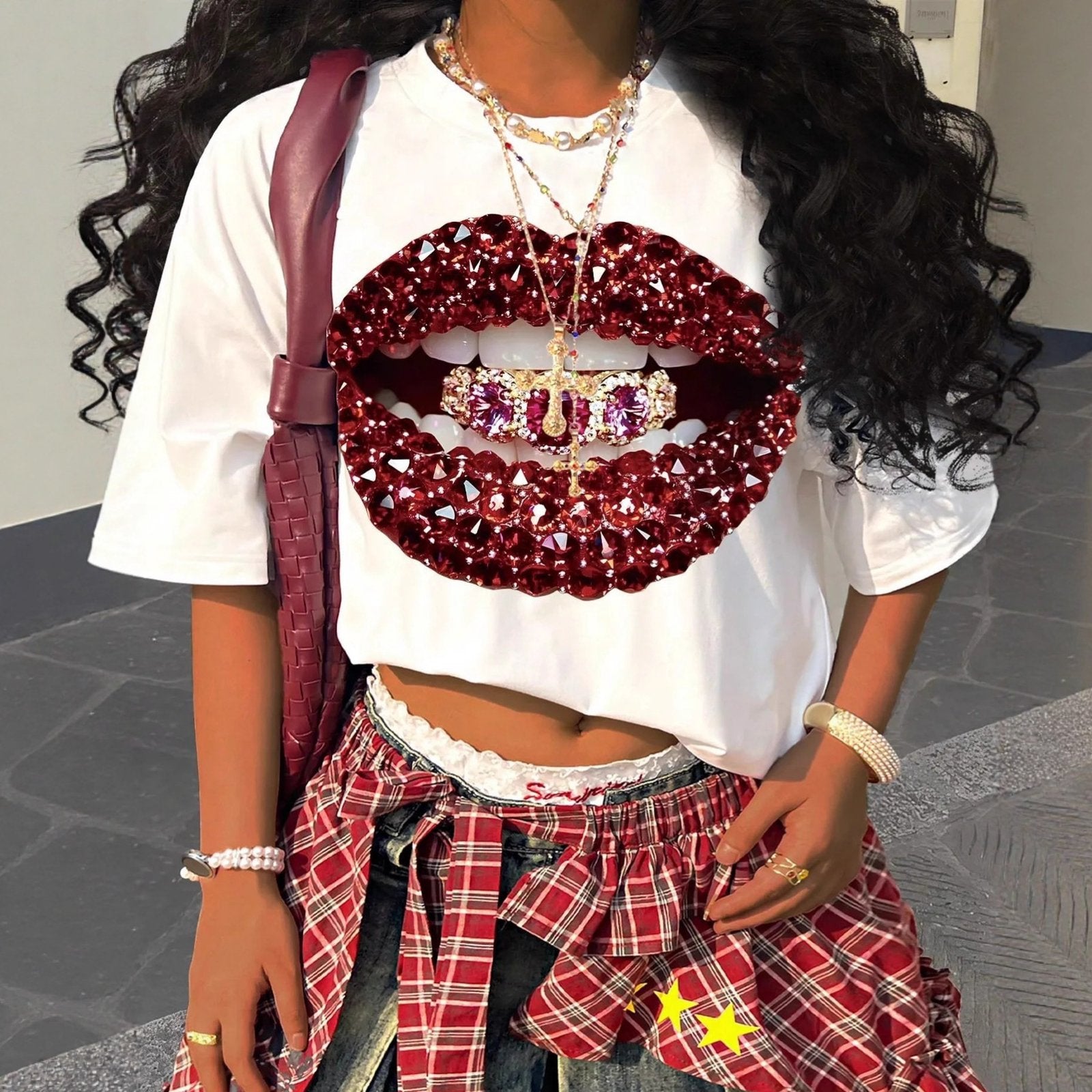 Lip Print Top