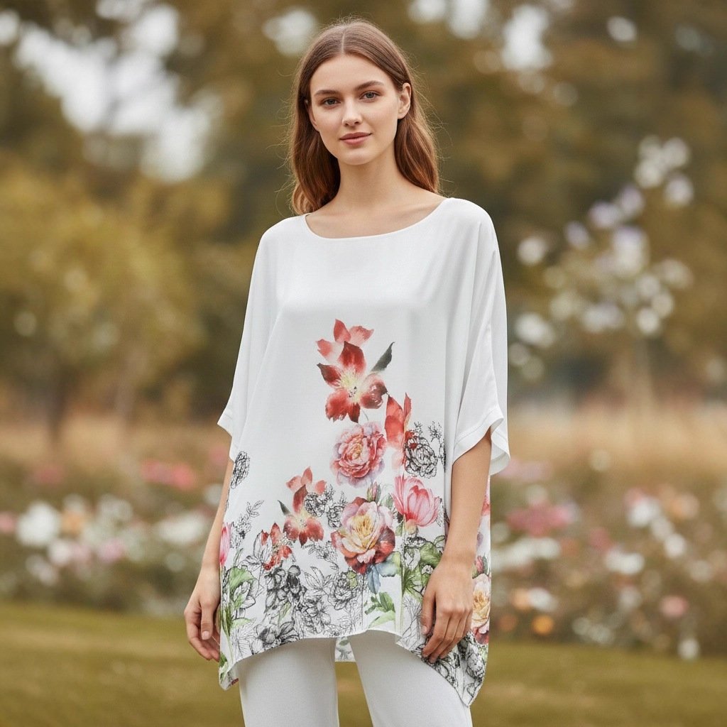 Loose-Fit Floral Women's Top