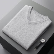 Women's Loose Fit V-Neck Sleeveless Wool Sweater