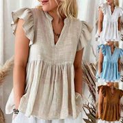 Women's Casual Loose-Fitting Short Sleeve Top