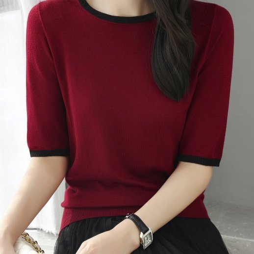 Versatile Color-Blocked Top for Women