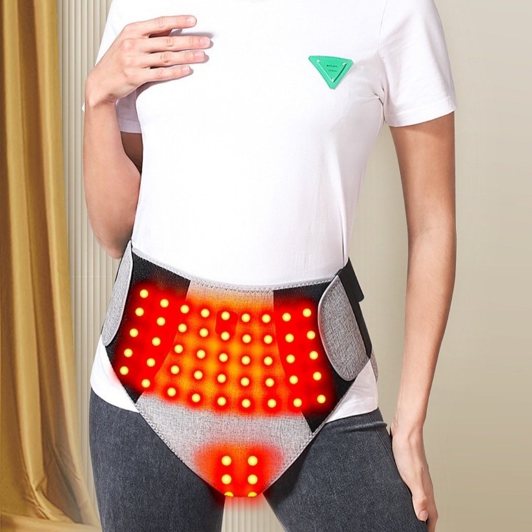 Relieve Hip & Waist Pain with Red Light Therapy Support Belt