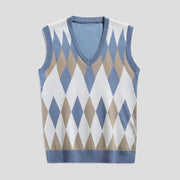 Men's Slim Fit V-Neck Knitted Vest