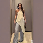 Asymmetrical Shoulder Chic Top for Women