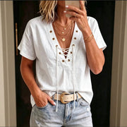 Casual V-neck Tee