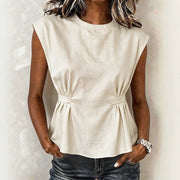 Sleeveless Crew Top