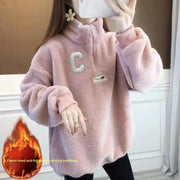 Stylish Padded Half-zip Jacket for Women