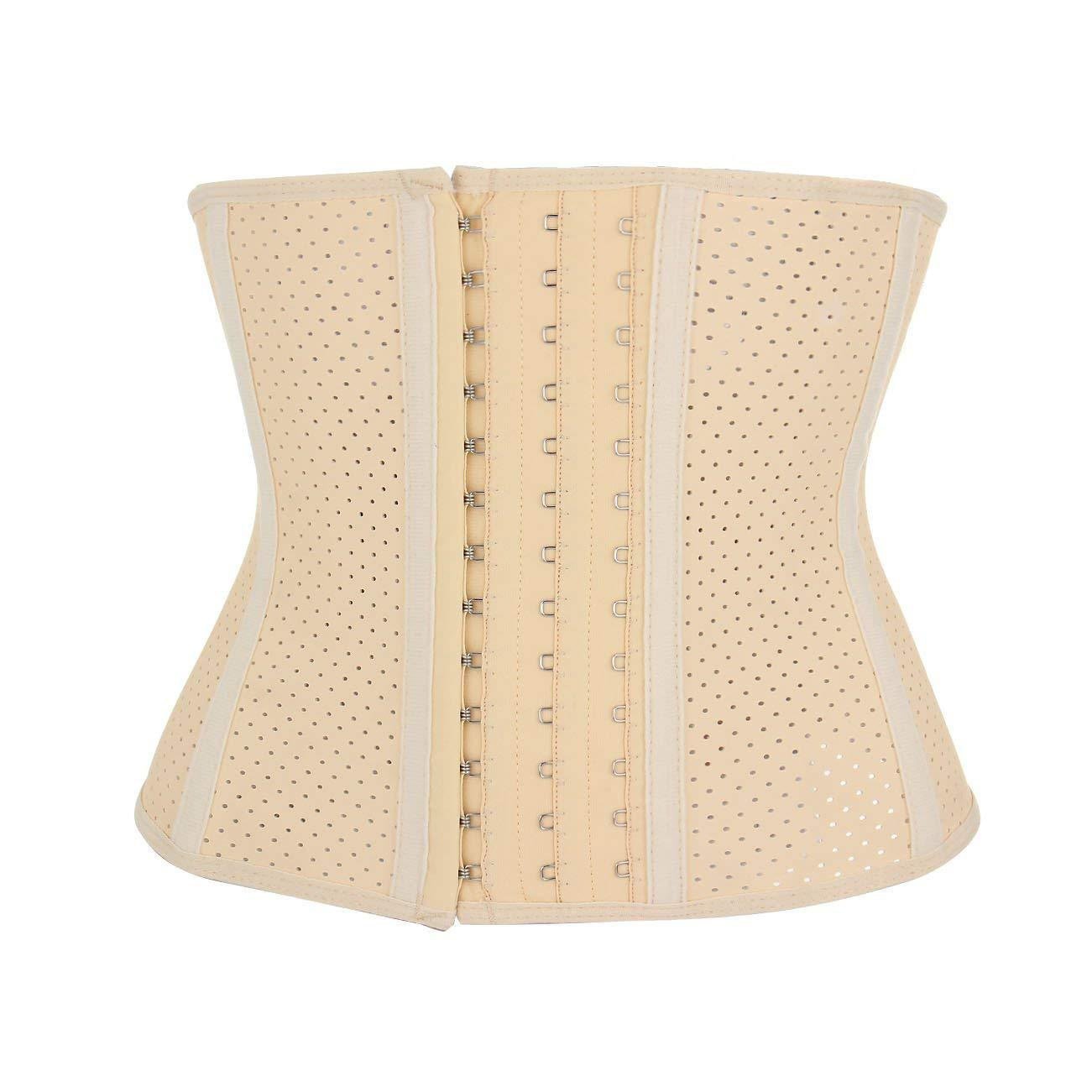 Postpartum Waist Trainer for Women - Latex Perforated Corset Belt
