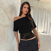 Sexy Lace Cropped Top for Women
