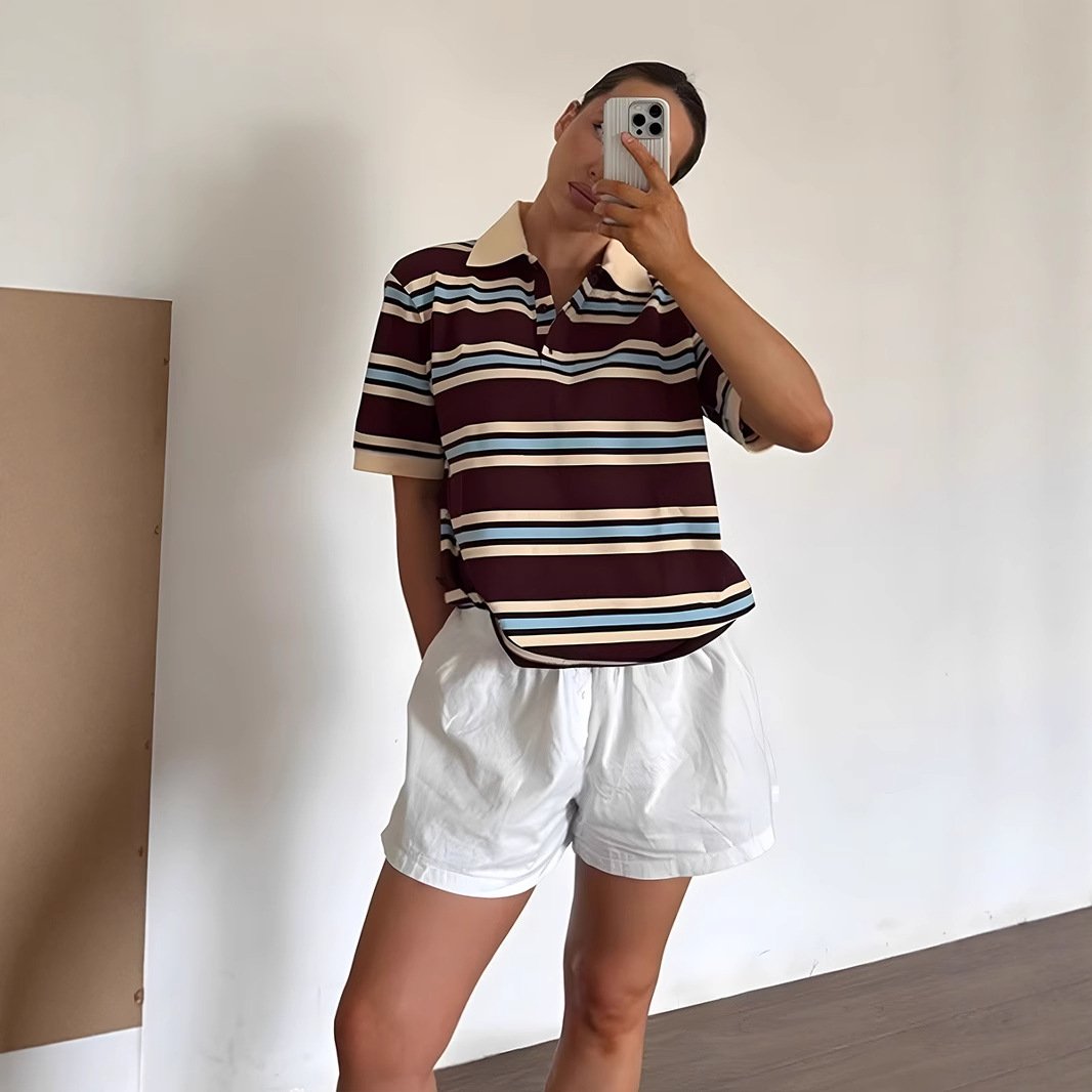 Cozy Striped Cotton Pullover