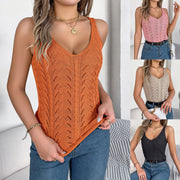 V Neck Sleeveless Top