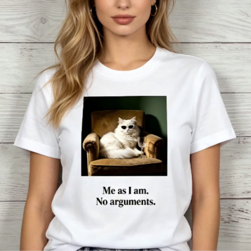 Feline Cool Graphic Tee for Women