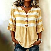 Casual Plaid Button-Down Shirt for Women