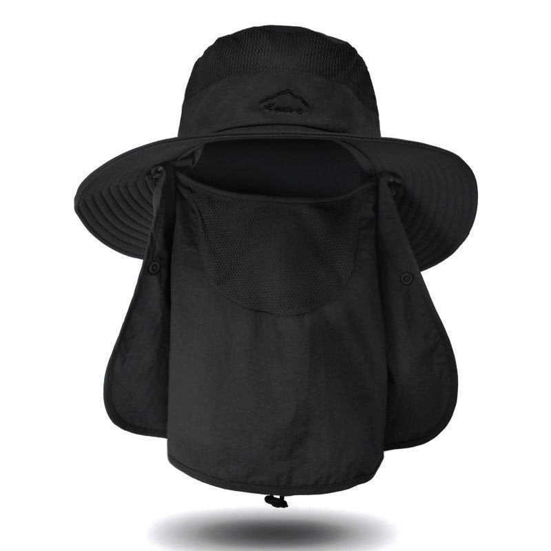 Sun-Protective Face Mask Hat for Women - Khaki, Black, Navy Blue, Light Gray, Dark Gray, Army Green