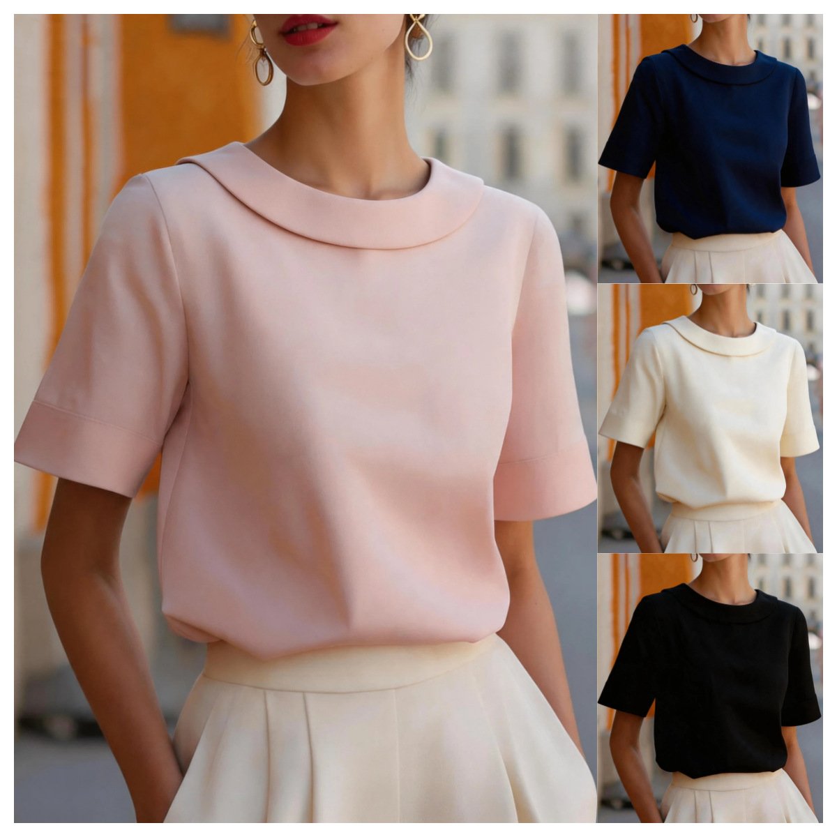 Versatile Short-Sleeve Top for Women