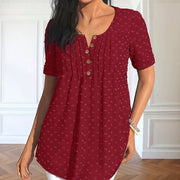 Polka Dot Loose Fit Blouse Top for Women