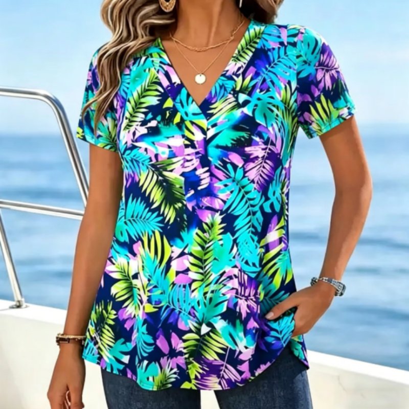 Vibrant Tropical Top