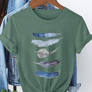 Casual Art-Print Tee for Women