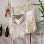 Retro Crochet Knit Vest for Women