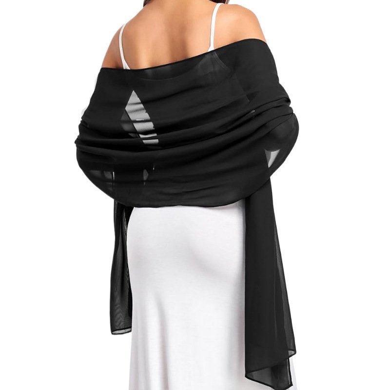Lightweight Chiffon Scarf for Women - Perfect Evening Accessory