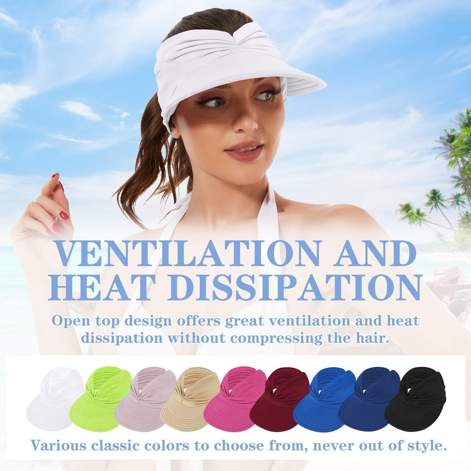 Beachy Summer Hat for Women - Open-Style Sun Protection