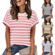 Classic Striped Casual Tee for Women