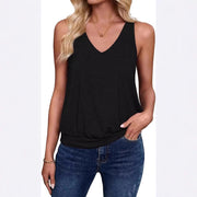 Summer Sleeveless Henley Neck Top - Bold & Sassy Style