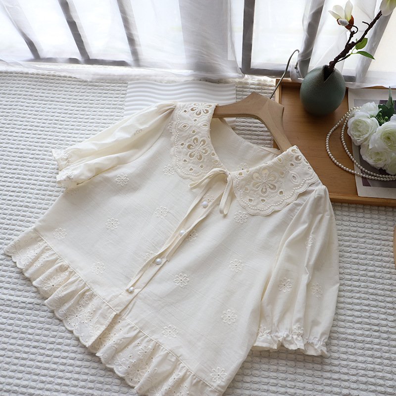 Summer New Arrival Korean-Style Fresh And Sweet Doll Shirt