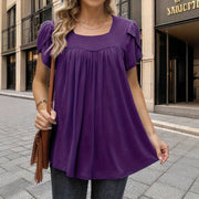 Breathable Bubble Sleeve Top for Women