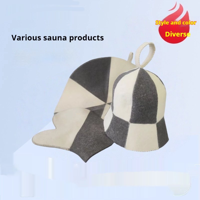 Sauna Cap Set for Women - Sweat Absorbing & Anti Scalding