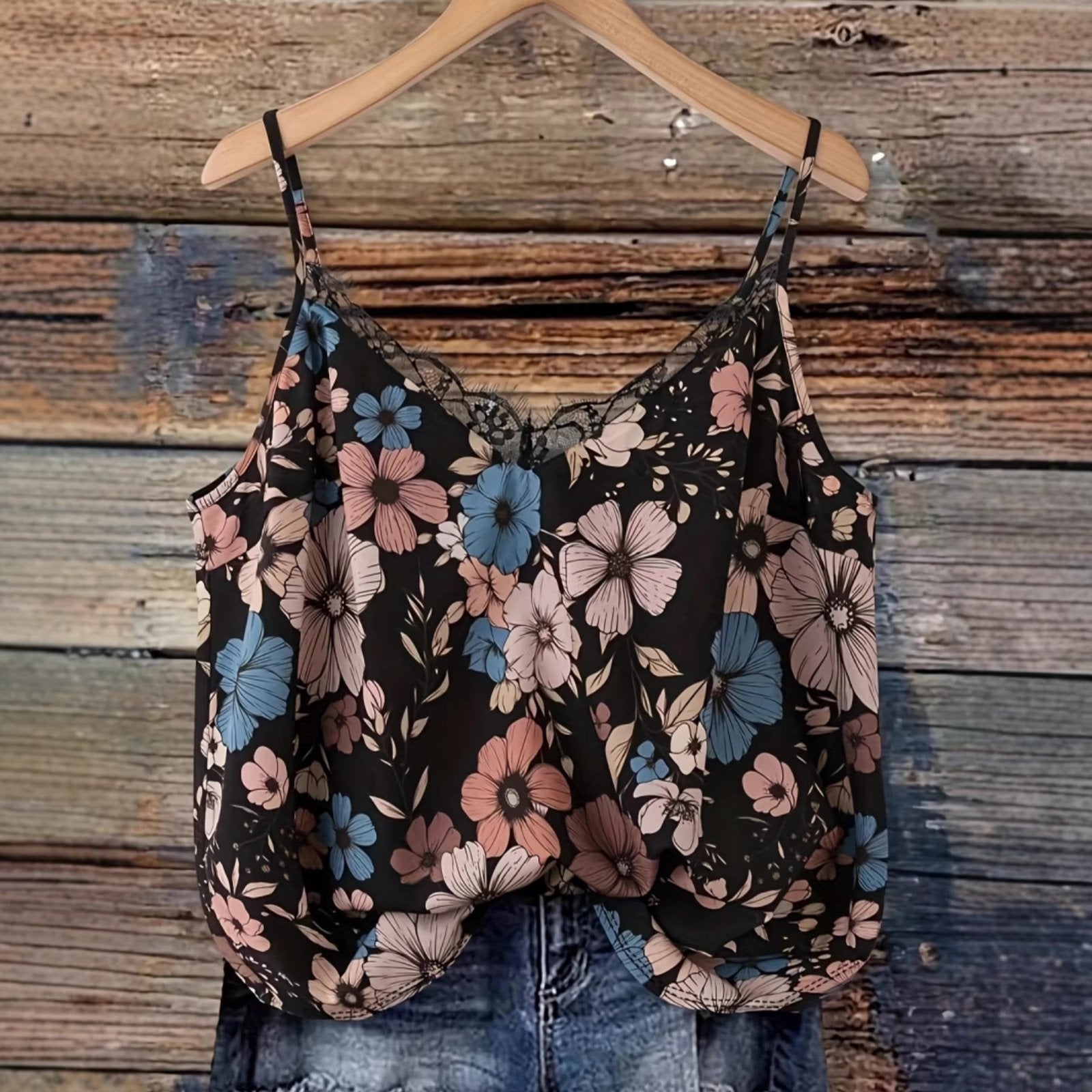 Sexy Lace Camisole for Women - V-Neck Flattering Top