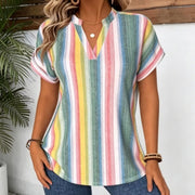 Pastel Stripe Blouse for Women