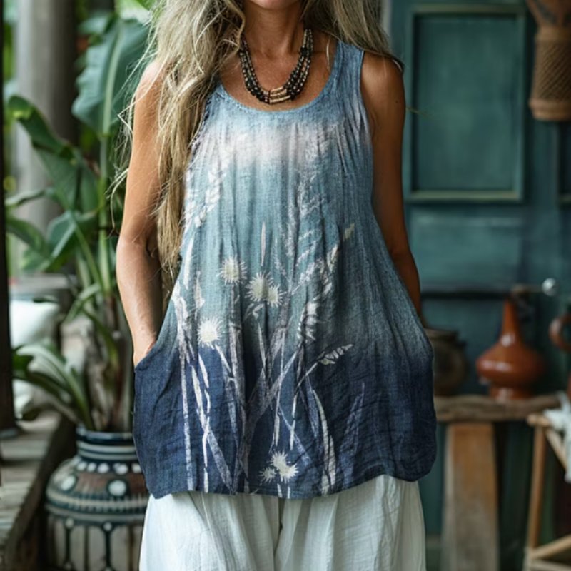 Gradient Dyed Tank Top for Women