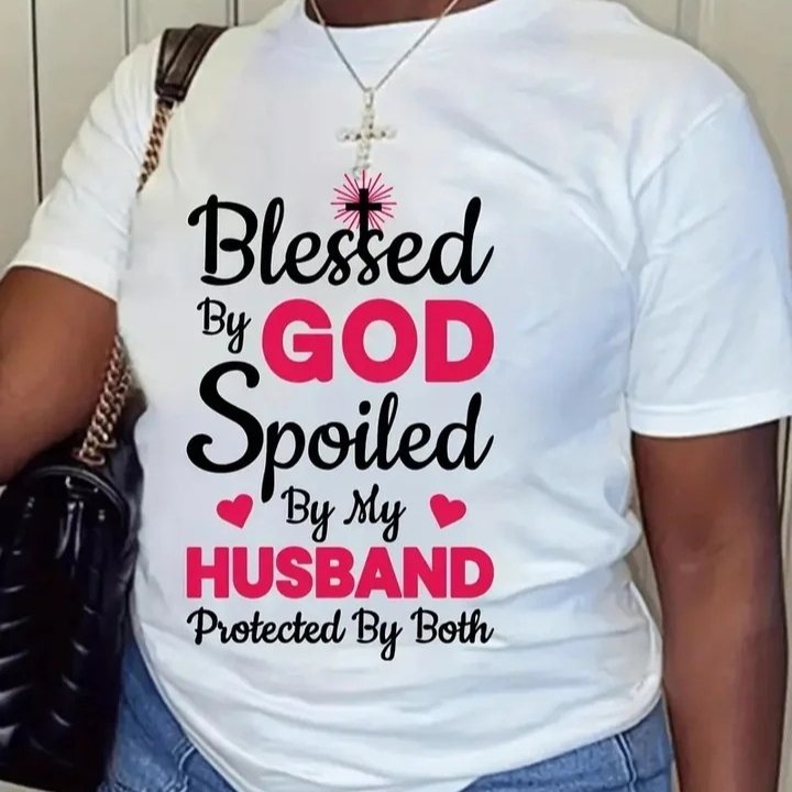 Casual Graphic Tee for Women - White & Black