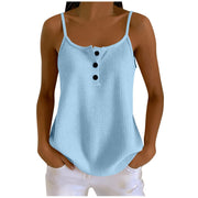Summer Off-Shoulder Waffle Knit Camisole