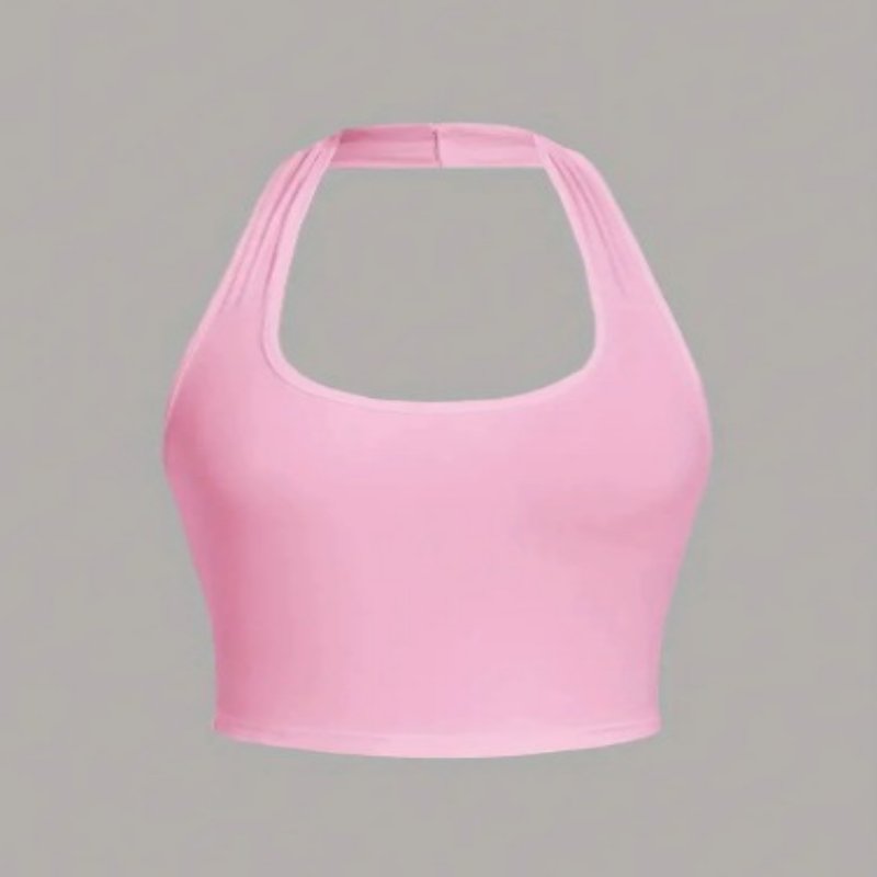 Ultra-Short Halter Neck Camisole for Women
